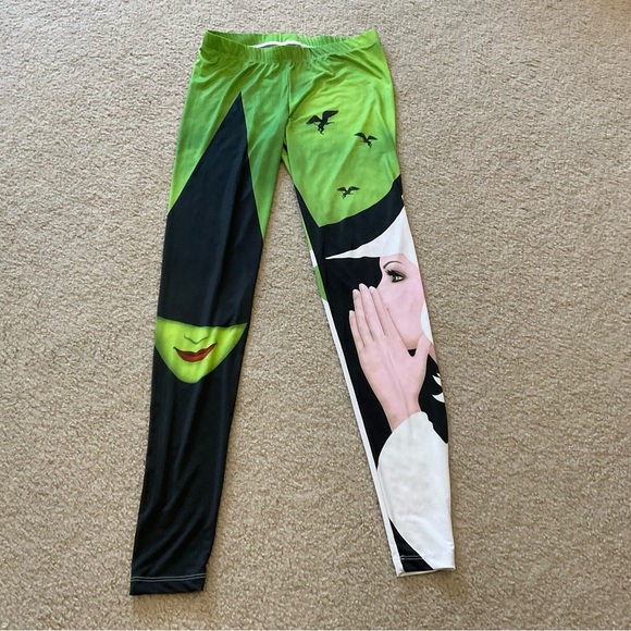 Wicked Pants - Witch-Themed Green and Black Leggings